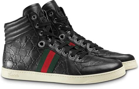 mens gucci logo shoes|Gucci logo sneakers.